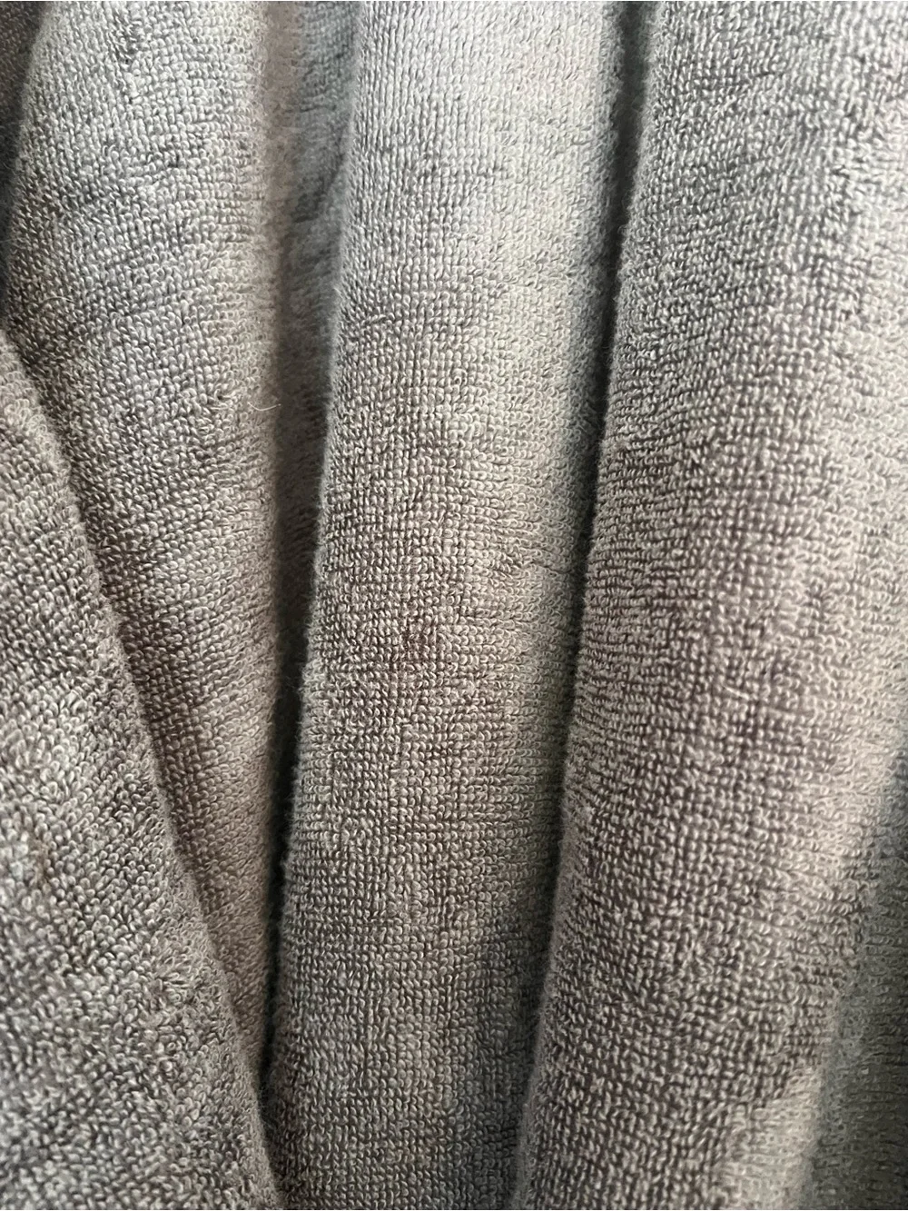 Pottery Barn Charcoal Waffle Robe with Plush Shawl Collar
